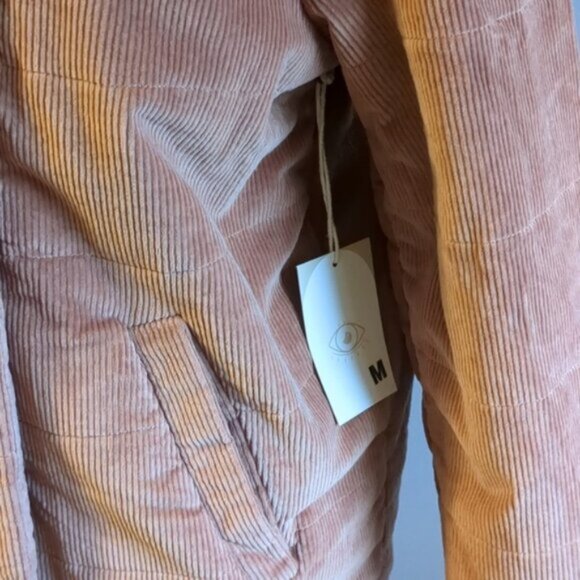 NWT JACKSON ROWE Sarin Cord Coat | Winter Rose - M - Picture 5 of 7